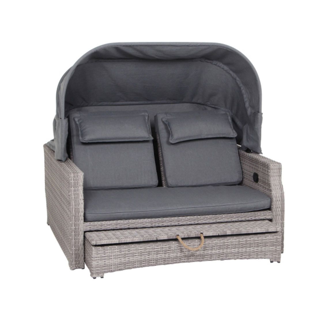 Siena Garden Lobos II Daybed Geflecht/Textil inkl. Kissen