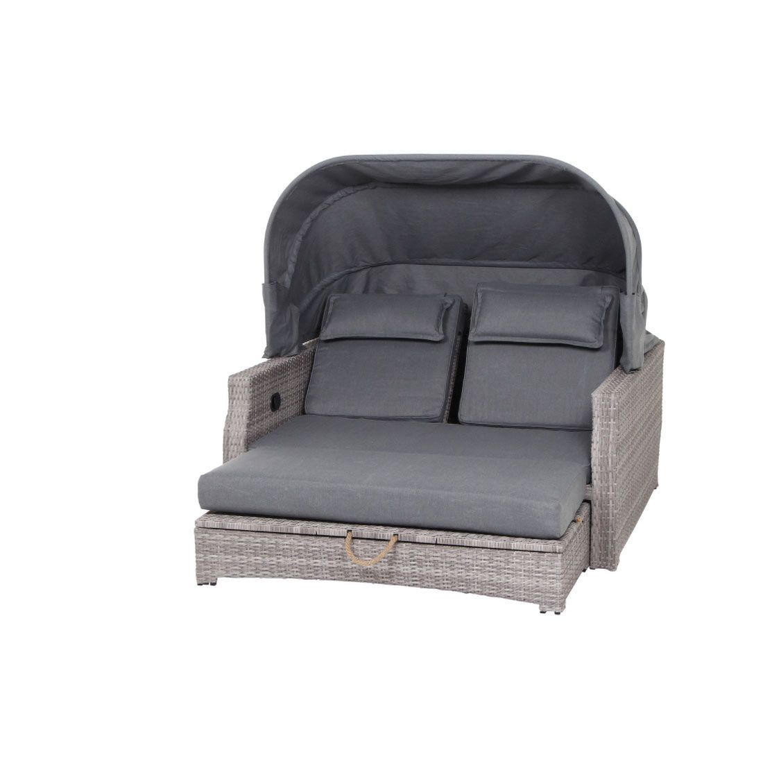 Siena Garden Lobos II Daybed Geflecht/Textil inkl. Kissen