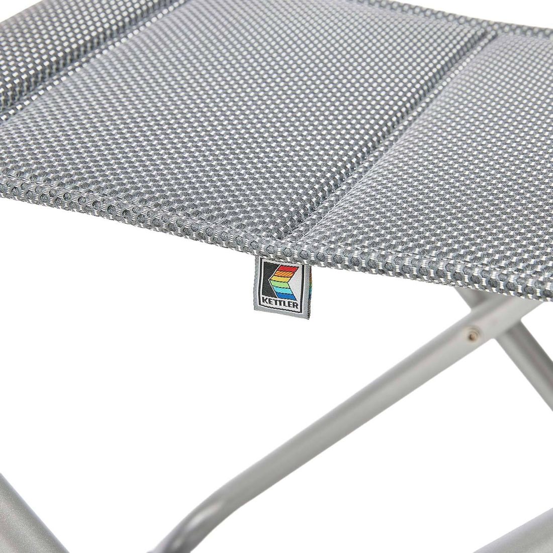 Kettler Slight Gartenhocker Aluminium/Outdoorgewebe