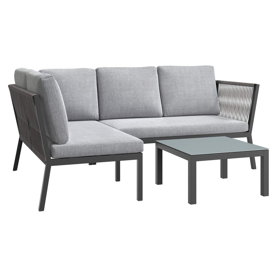 OUTLIV. Alex Ecklounge Aluminium/Rope