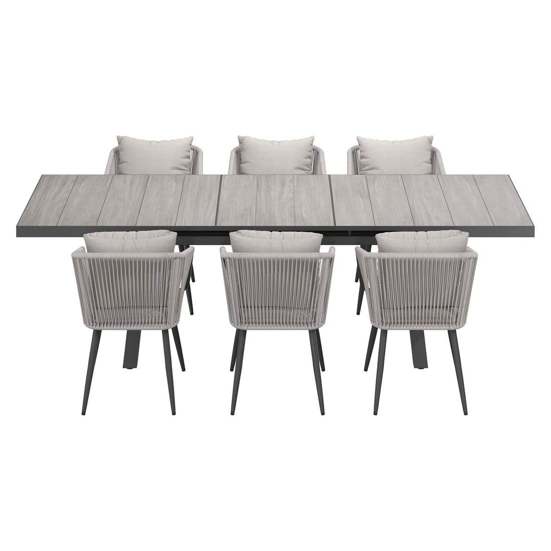OUTLIV. Alex Gartenmöbel-Set L (6 Plätze) Tisch 200/260x100cm