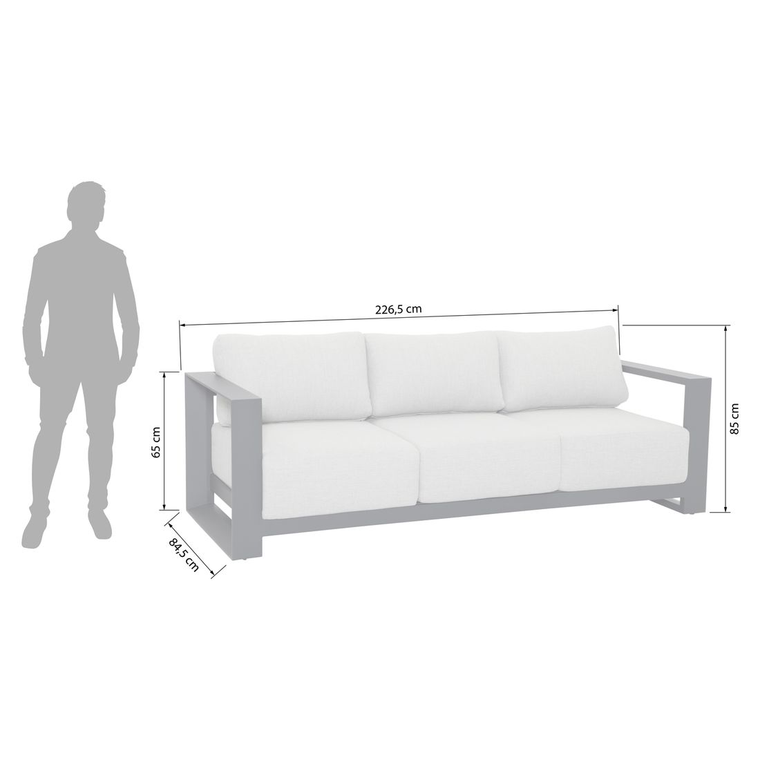 Garden Impressions Levanto Loungeset inkl. Loungetisch Aluminium/Polyester