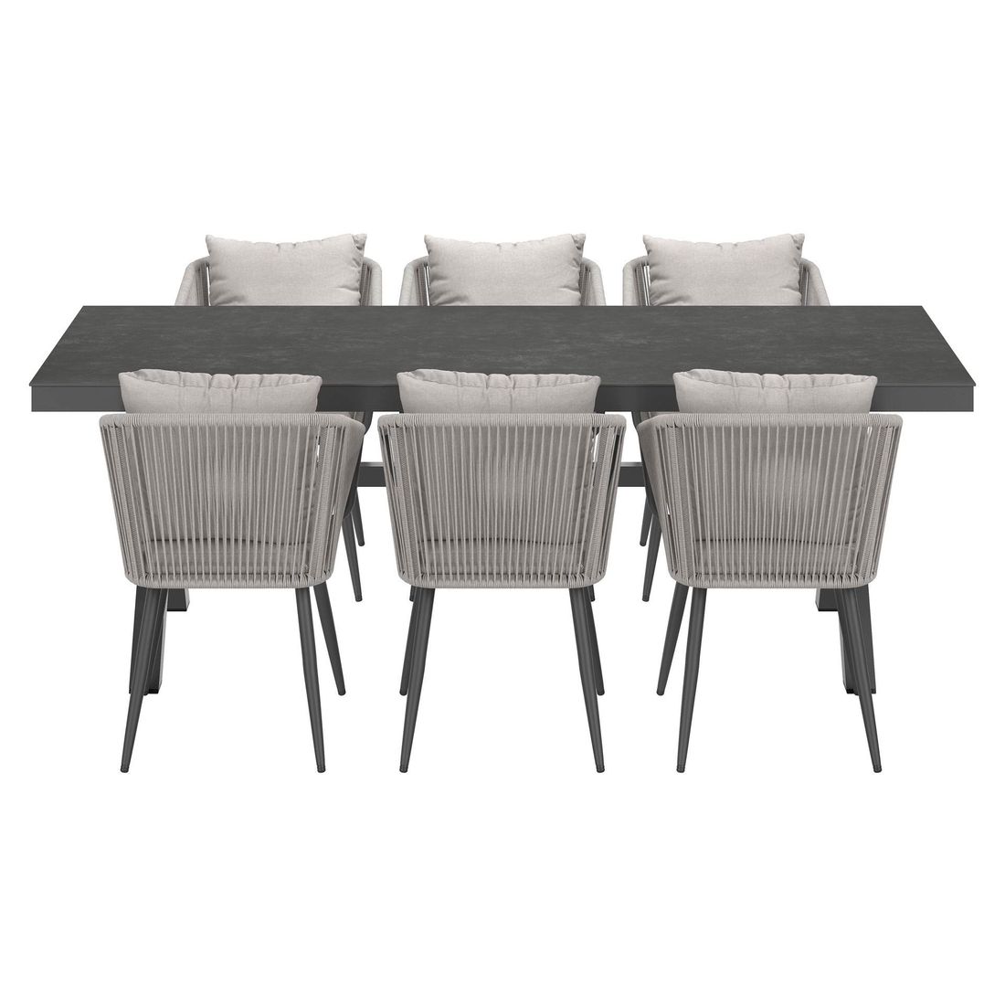 OUTLIV. Alex Gartenmöbel-Set L (6 Plätze) Tisch 220x100cm