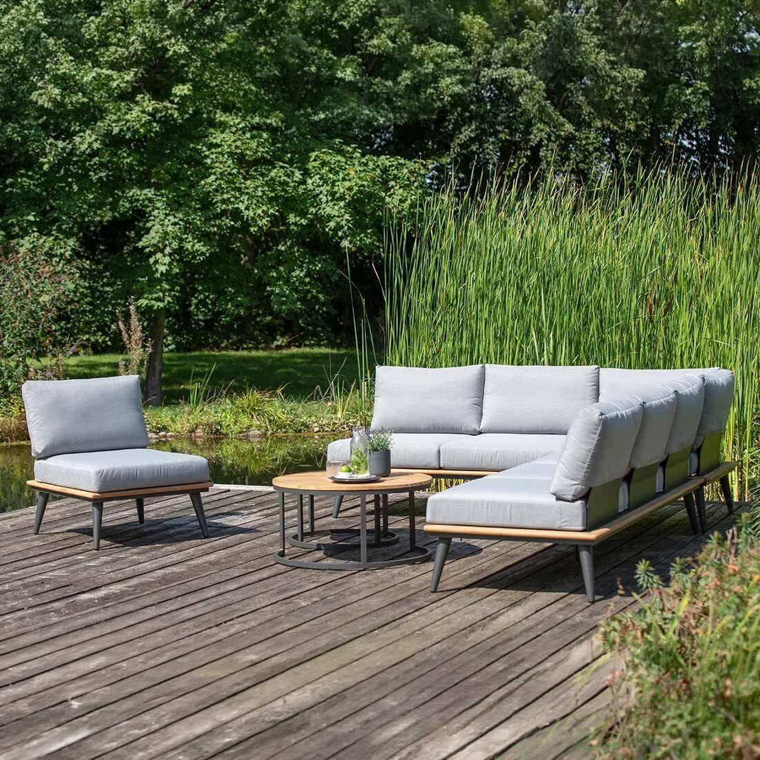 Niehoff Serra Ecklounge inkl. Loungetisch Aluminium/Canvas