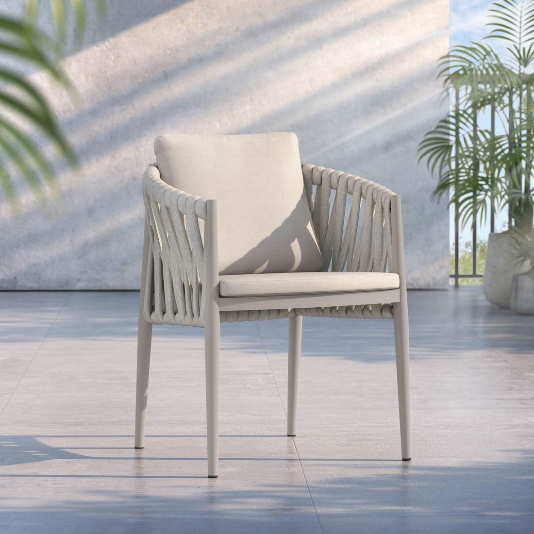 OUTLIV. Lena Gartensessel Aluminium mit Sitz- und Rückenkissen