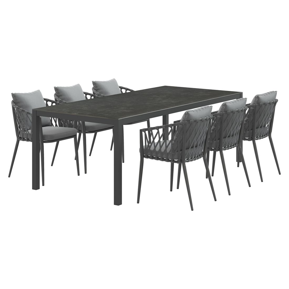 LC Garden Sunrepo Gartenmöbel-Set L (6 Plätze) mit OUTLIV. Tisch 220x100cm