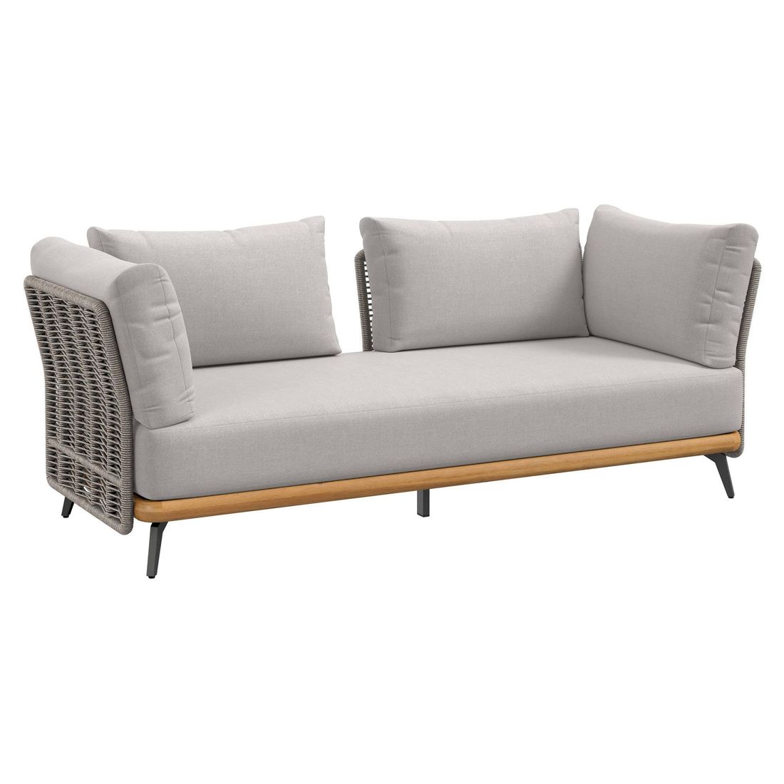 OUTLIV. Ava Loungeset inkl. Loungetisch Akazie/Rope/Polyester