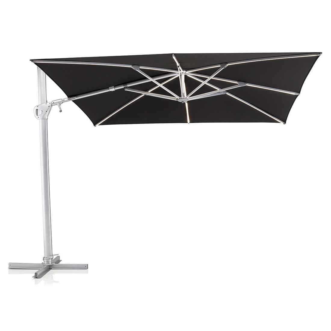 Kettler Easy Swing LED Ampelschirm 300x300cm Alu/Obravia