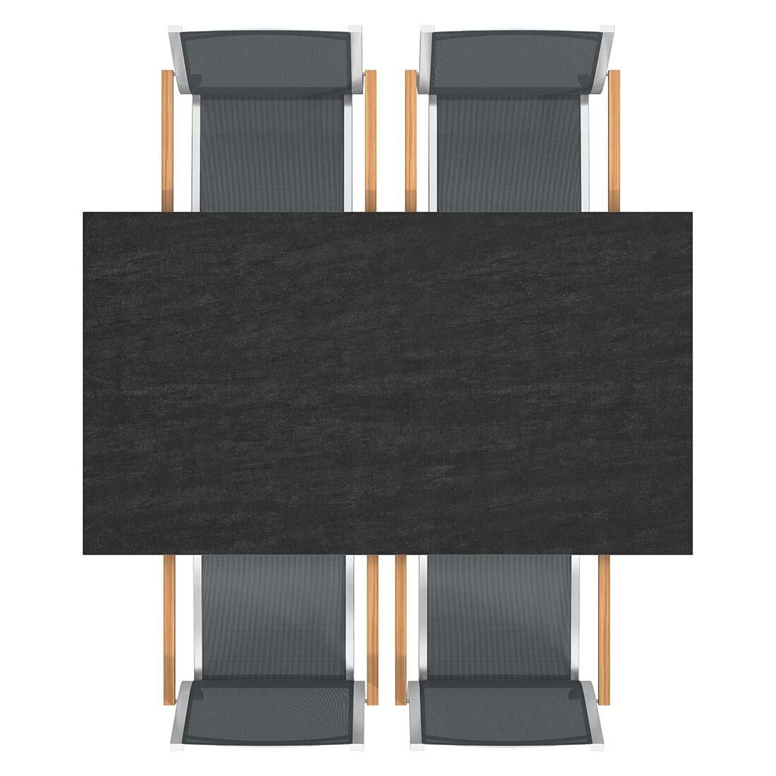 Stern Cardiff Gartenmöbel-Set M (4 Plätze) mit OUTLIV. Tisch 160x90cm