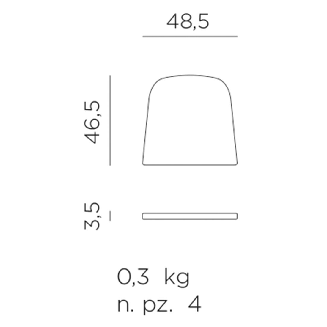Nardi Net Sitzkissen 46x48,5 cm Sunbrella