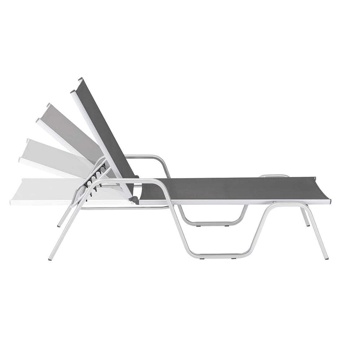 Kettler Basic Plus Gartenliege 2-tlg. verstellbar Aluminium/Outdoorgewebe