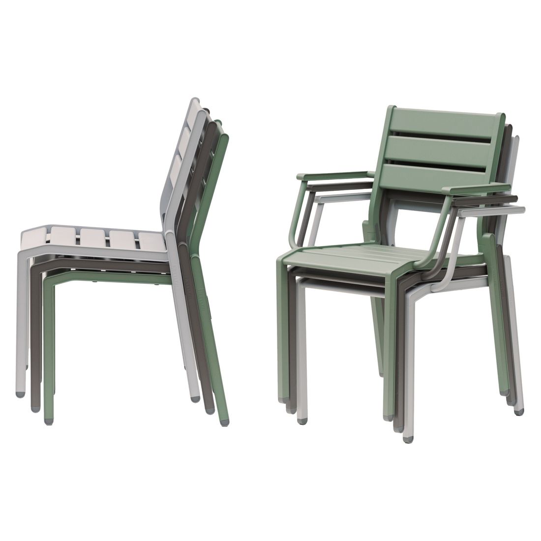 Kettler Latitude Gartenmöbel-Set M (4 Plätze) Tisch 78x78cm