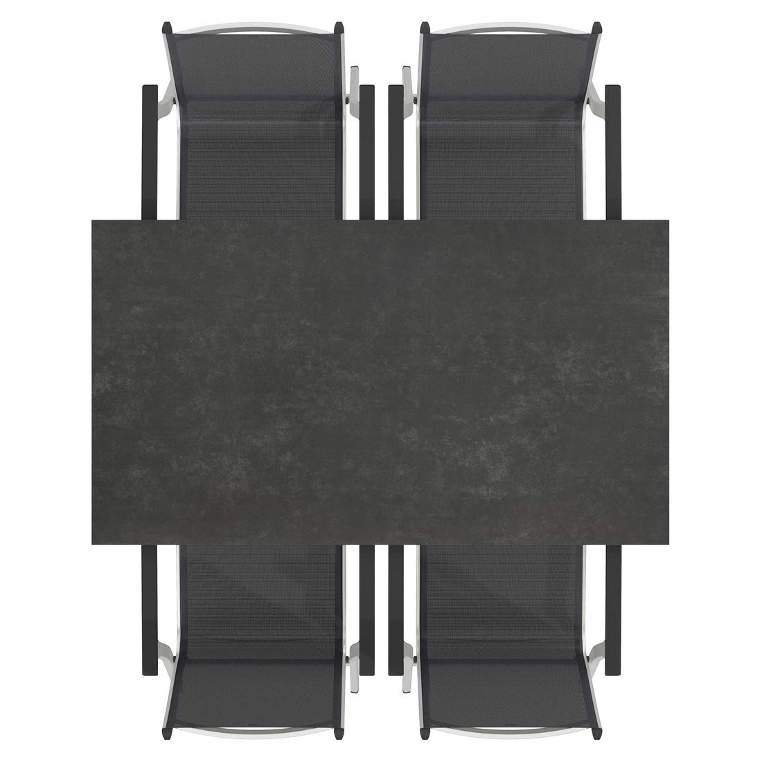 Kettler Basic Plus Gartenmöbel-Set 5-tlg. Tisch 160x90cm