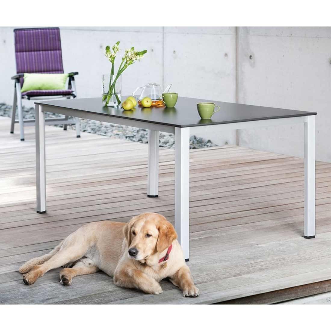 Kettler Lofttisch Cubic 160x95 cm Aluminium/Kettalux