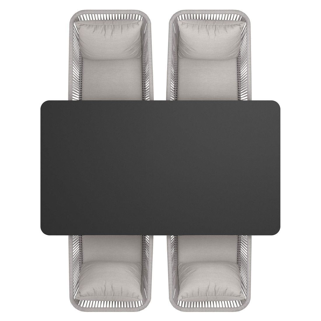 OUTLIV. Alex Gartenmöbel-Set M (4 Plätze) Tisch 160x90cm