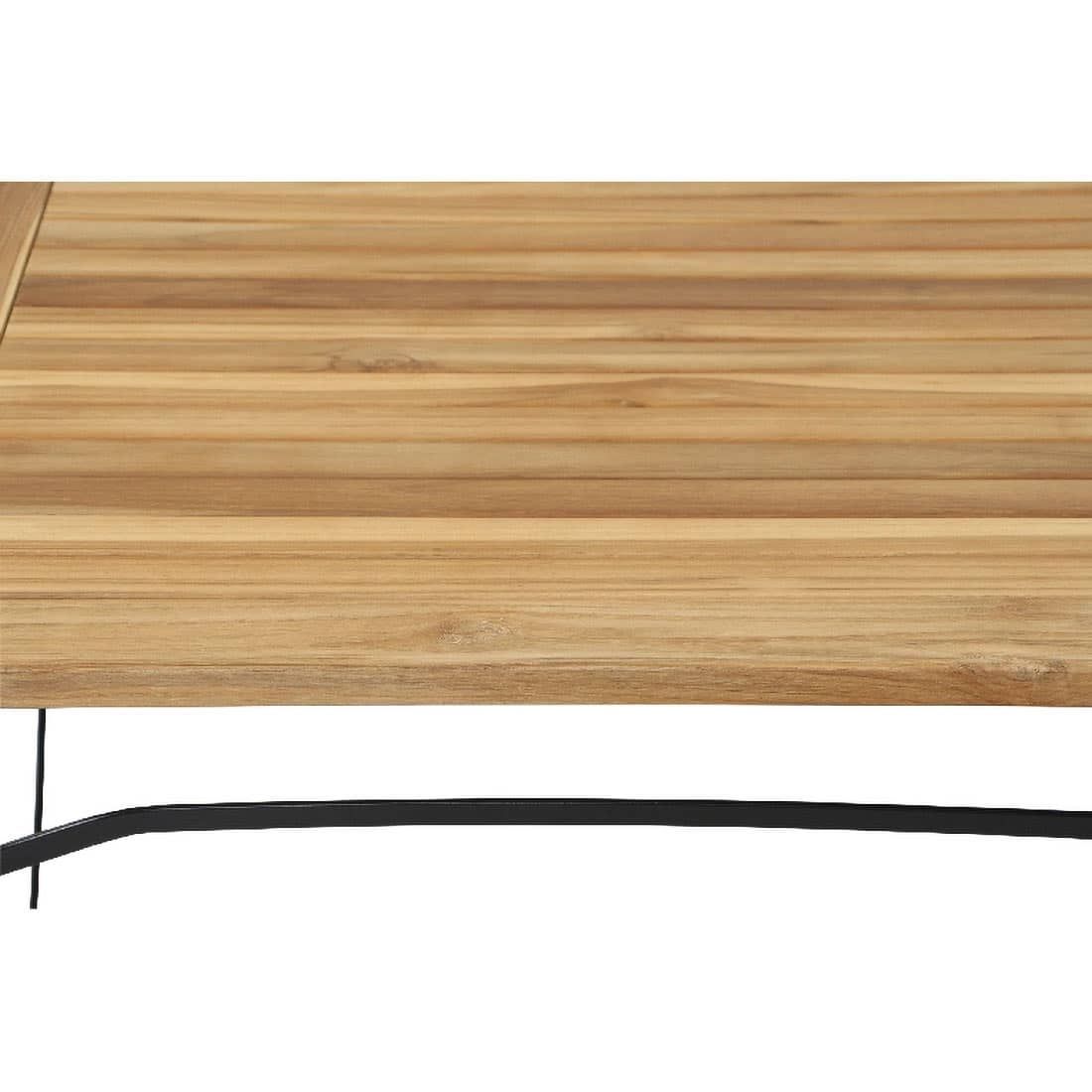 Siena Garden Peru Biergarten-Klapptisch 80x80 cm Stahl/Teak