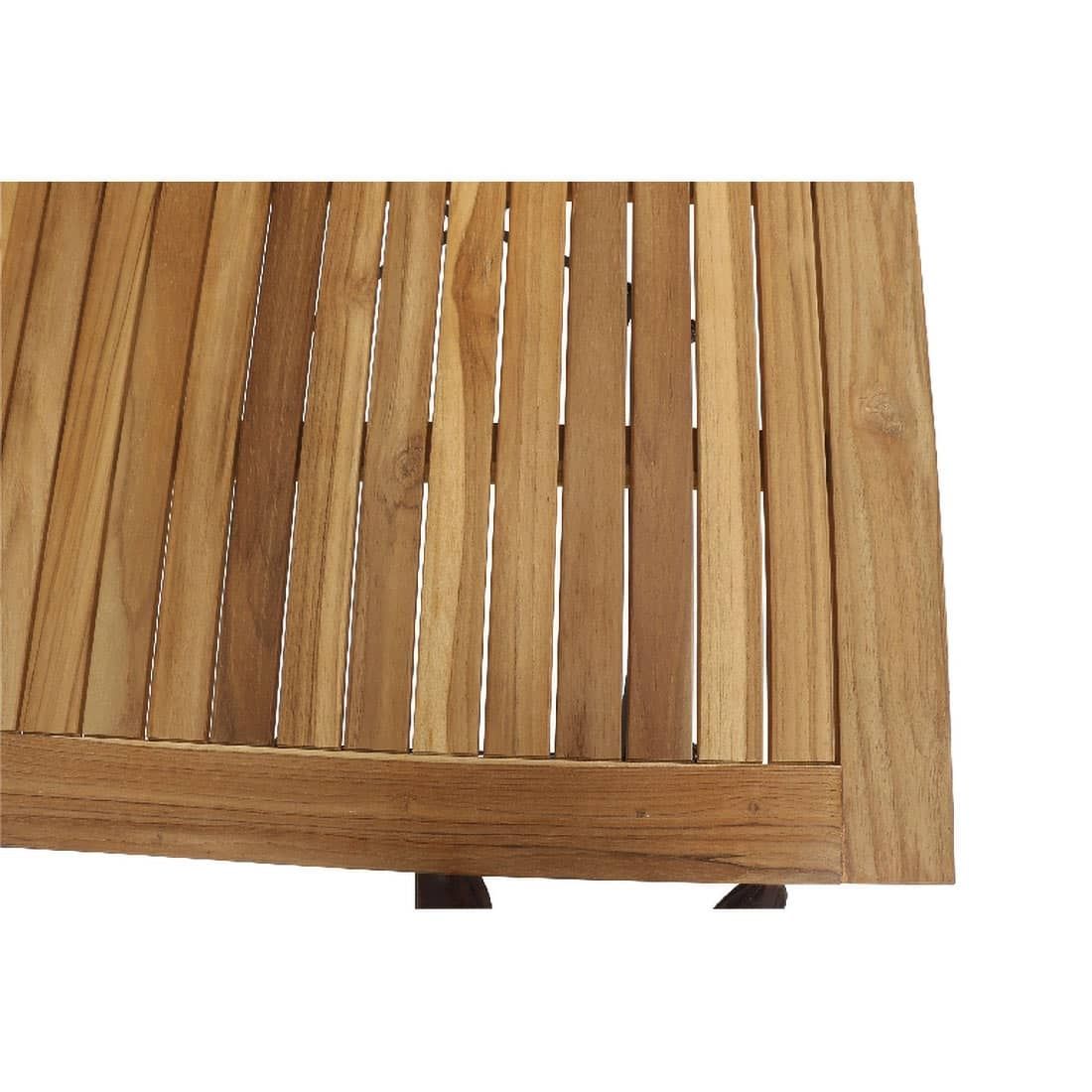 Siena Garden Peru Biergarten-Klapptisch 80x80 cm Stahl/Teak