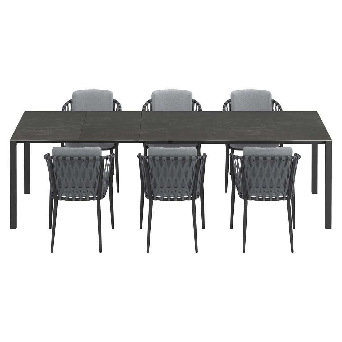 OUTLIV. Cairns Gartenmöbel-Set L (6 Plätze) Tisch 160/217/267x92cm