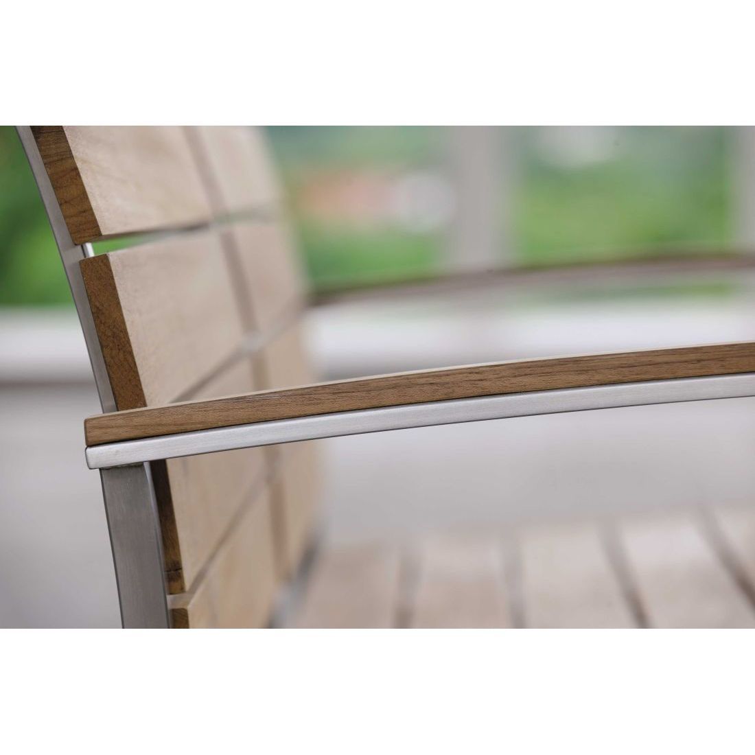 Stern Savona Stapelsessel Edelstahl/Teak