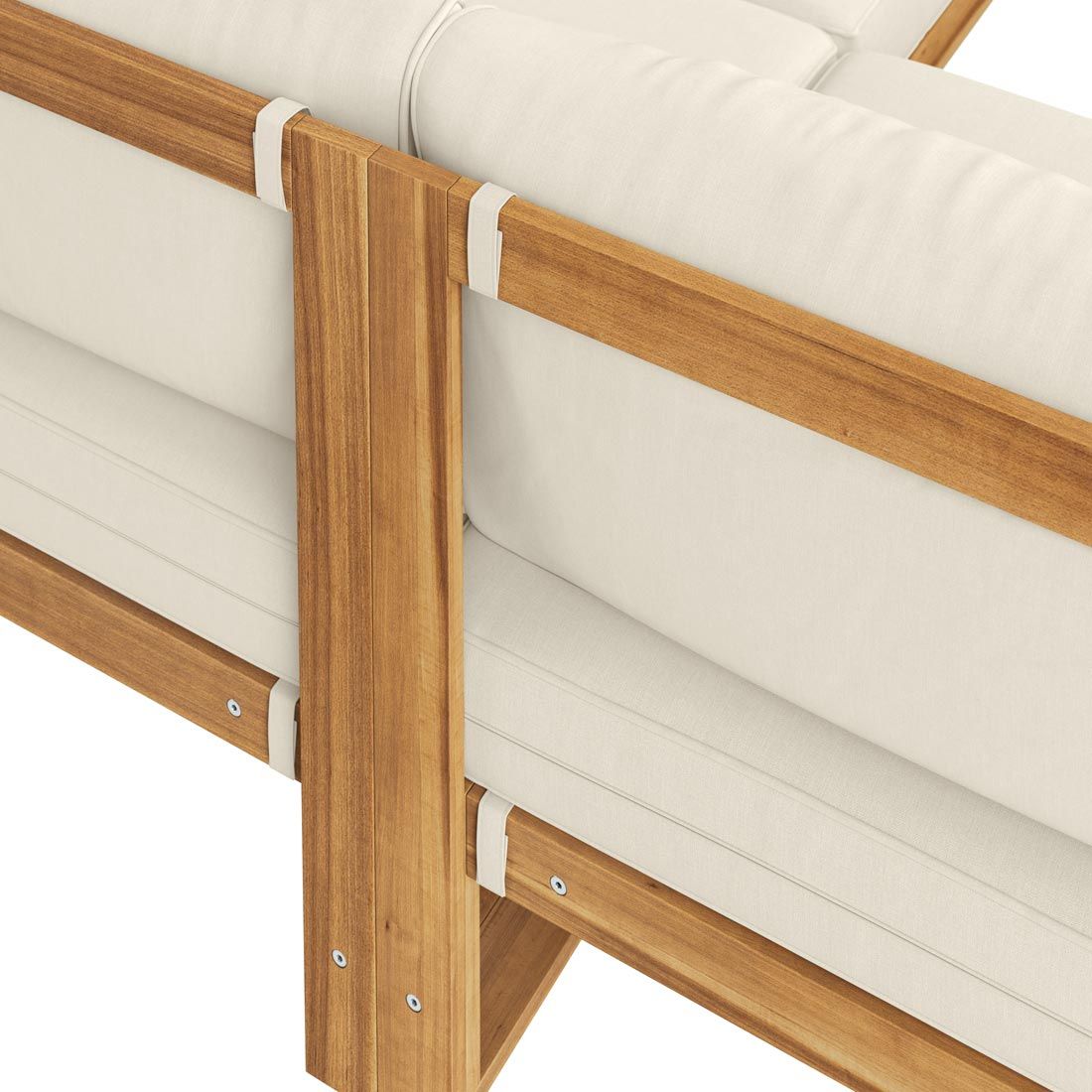 OUTLIV. Santa Cruz Ecklounge inkl. Loungetisch Akazie/Polyester