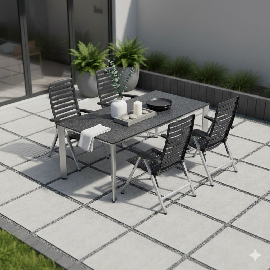Kettler Wave Gartenmöbel-Set M (4 Plätze) Tisch 160x95cm