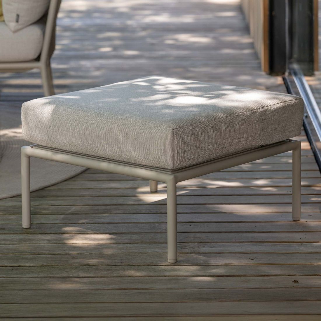 Stern Romy Loungehocker Aluminium/Outdoorstoff