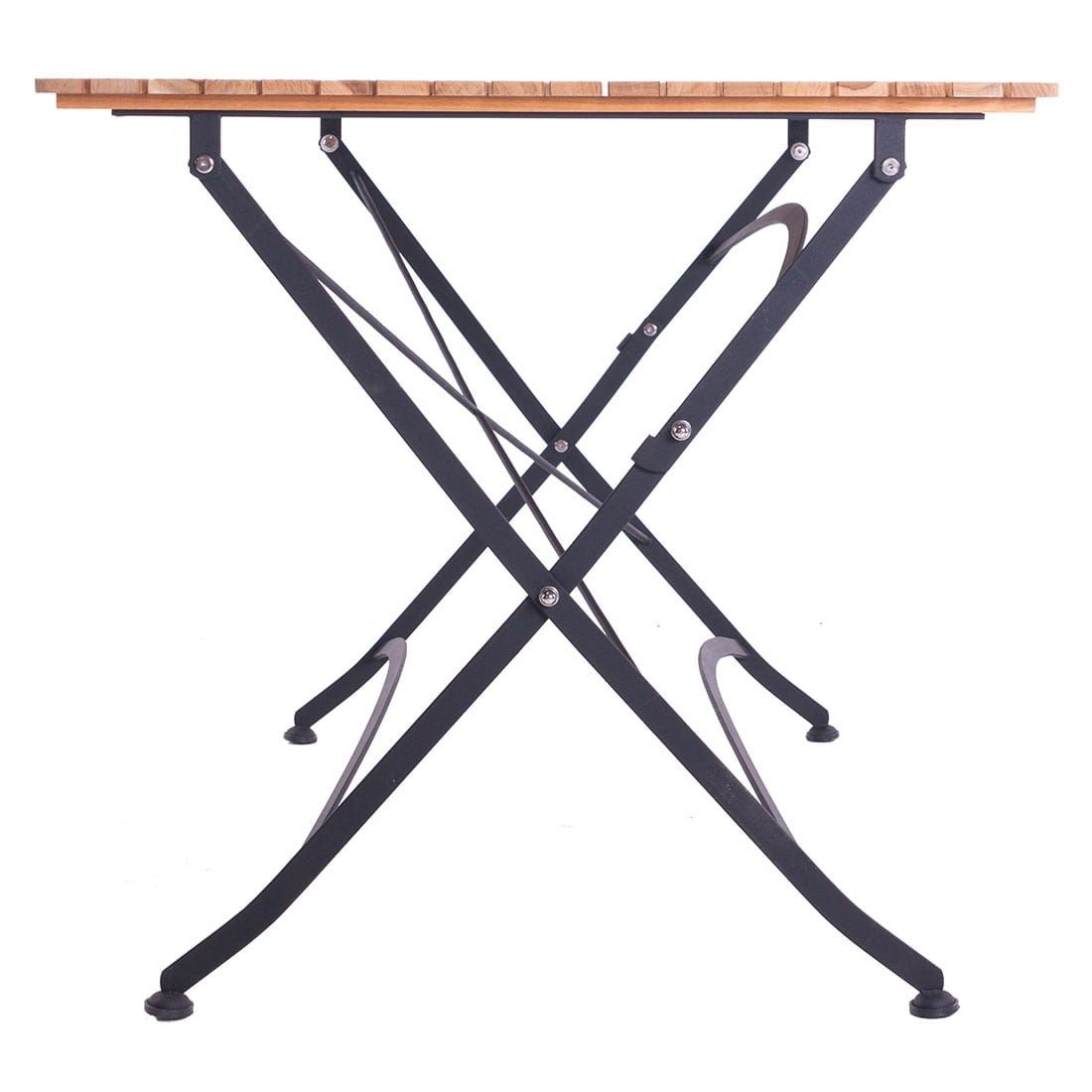 OUTLIV. Lindau Biergartentisch 120x80cm Stahl/Teak