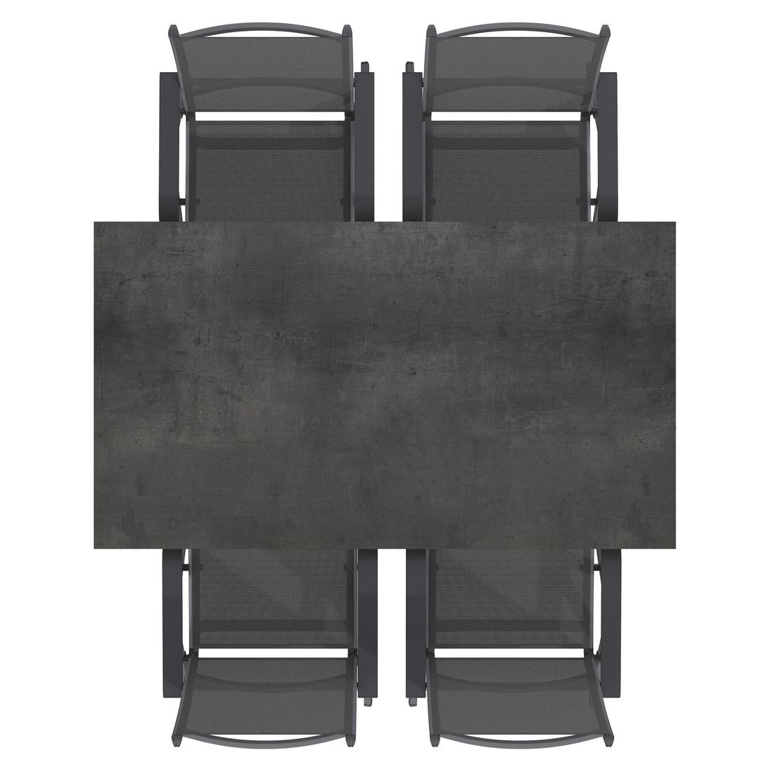 Kettler Basic Plus Gartenmöbel-Set M verstellbar (4 Plätze) mit OUTLIV. Tisch 160x90cm
