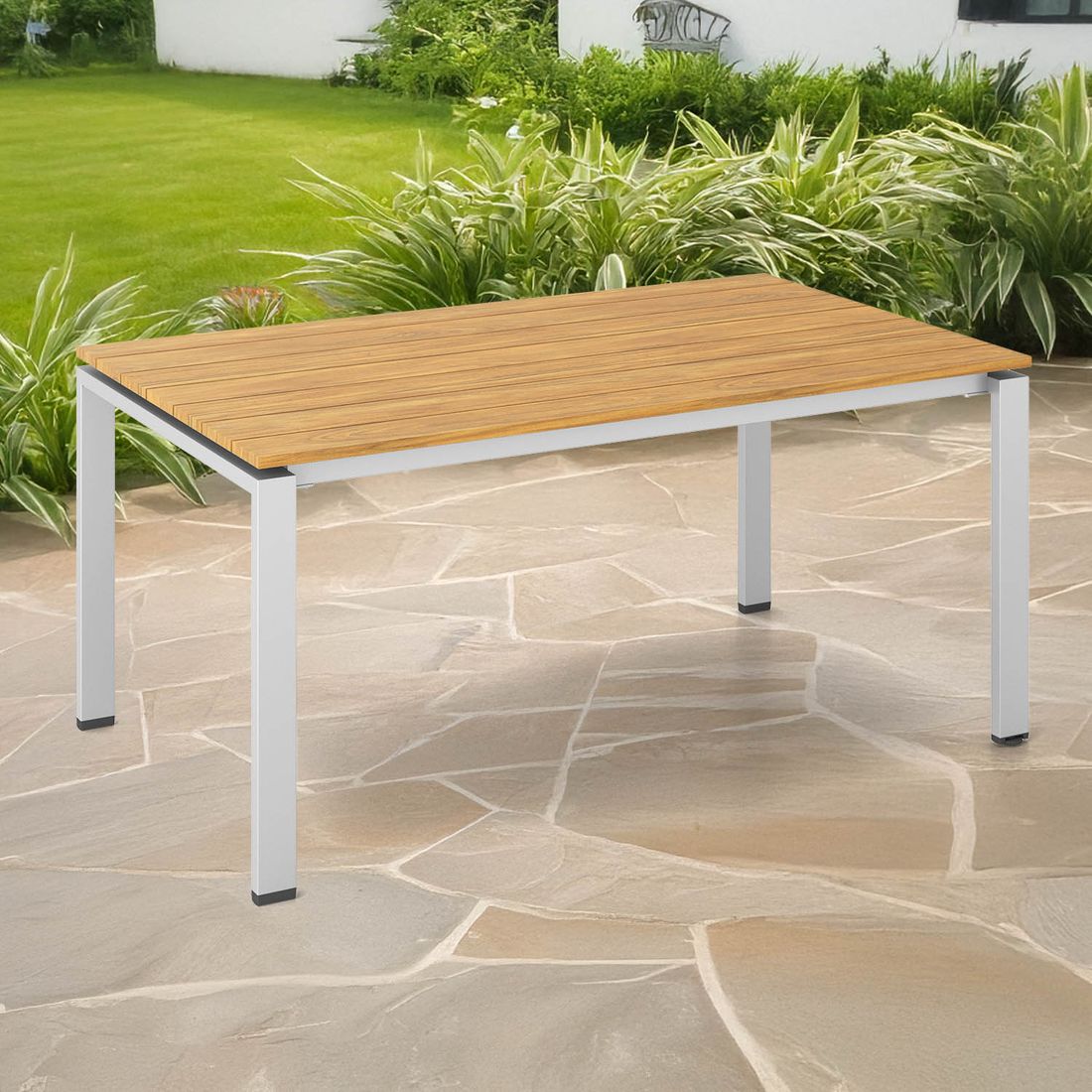 Kettler Float Gartentisch Aluminium/Teak