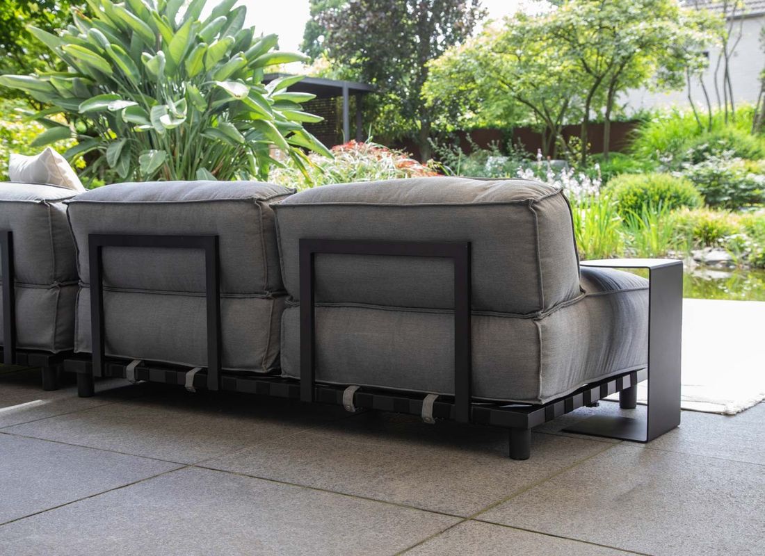 SCHÖNER WOHNEN-Kollektion Vlieland Gartenloungesofa Aluminium/Sunbrella