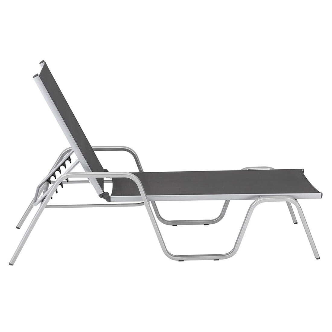 Kettler Basic Plus Gartenliege verstellbar Aluminium/Outdoorgewebe