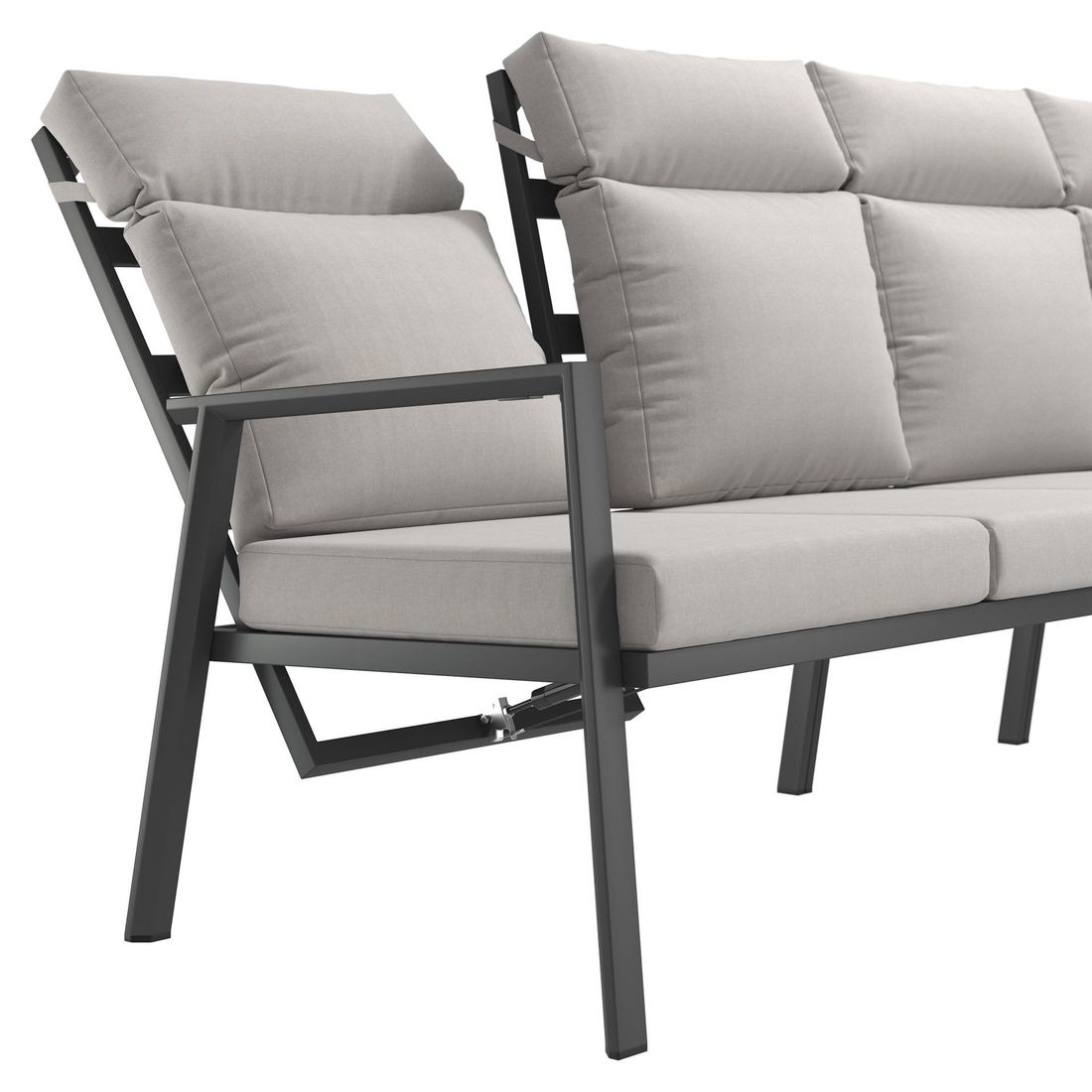 OUTLIV. Milano Dininglounge Tisch 150x90cm Aluminium/Polyester