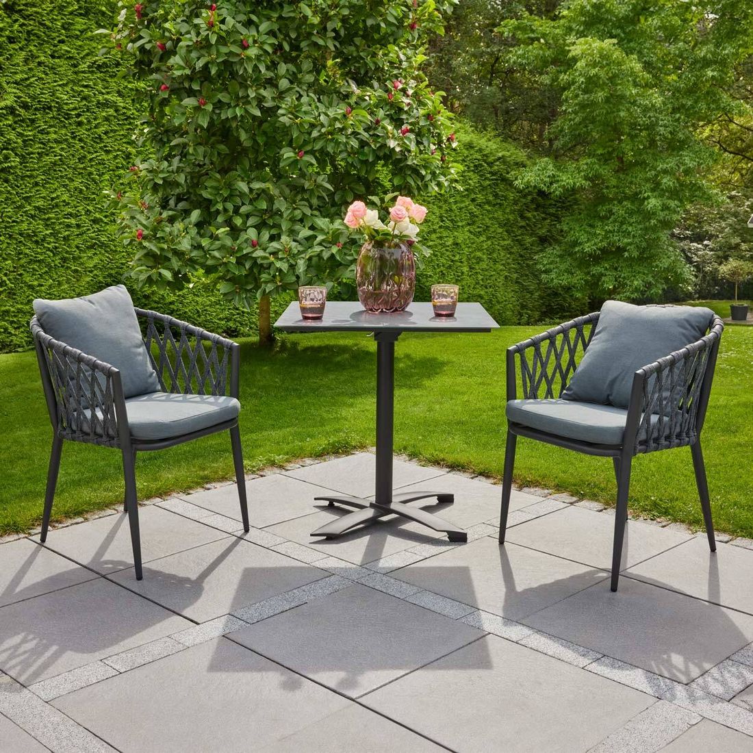 LC Garden Sunrepo Gartenmöbel-SetS (2 Plätze) Tisch 70x70cm