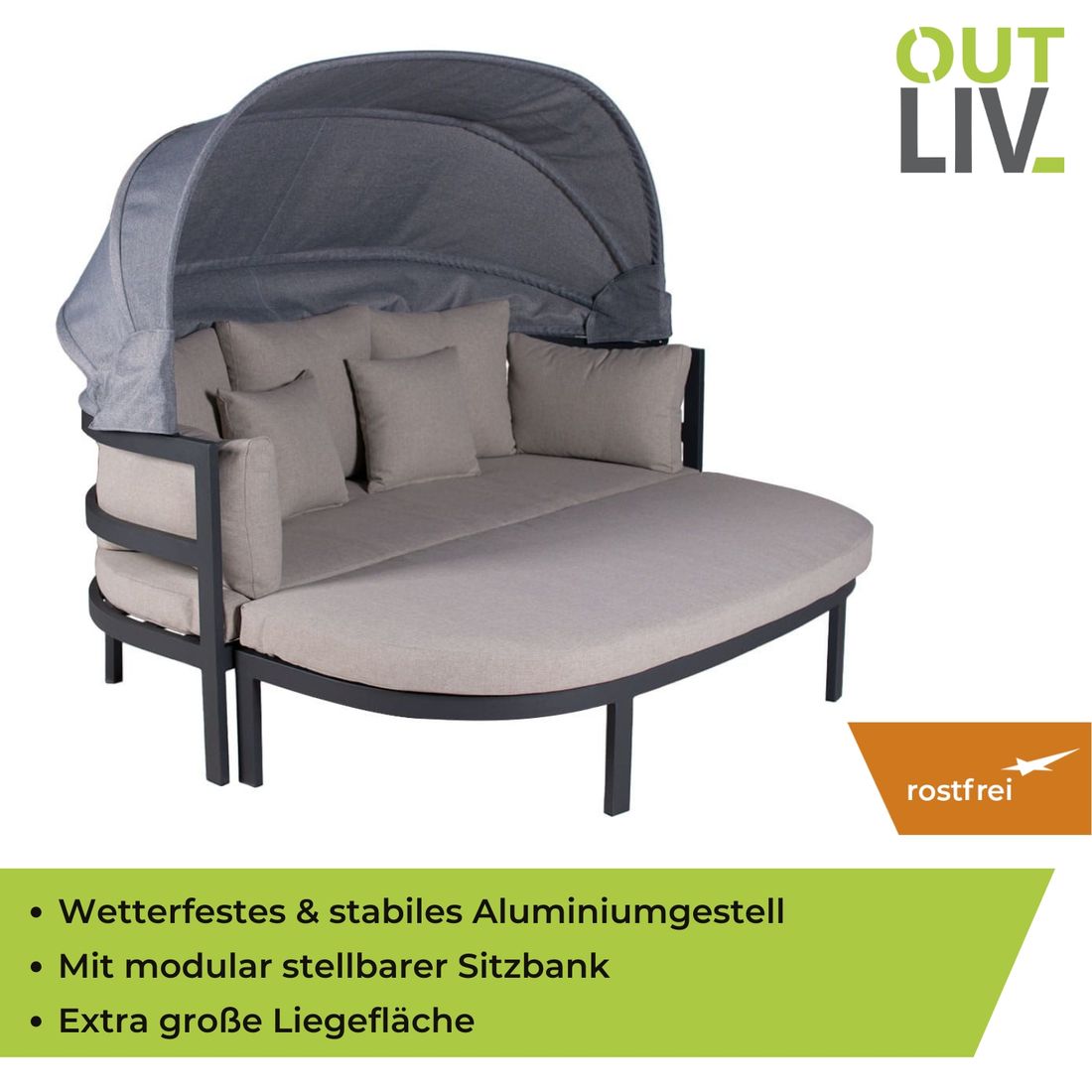 OUTLIV. Romeo Sonneninsel Aluminium/Kunstfaser