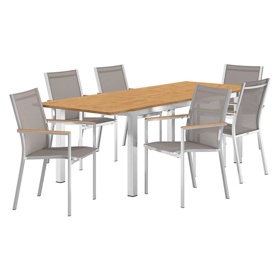 Stern Cardiff Gartenmöbel-Set L (6 Plätze) mit OUTLIV. Tisch 180/240x90cm