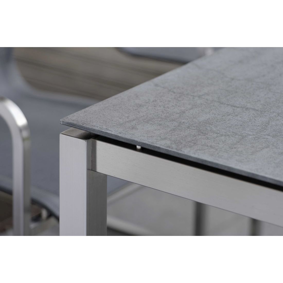 Stern Gartentisch-Gestell 250x100cm Edelstahl