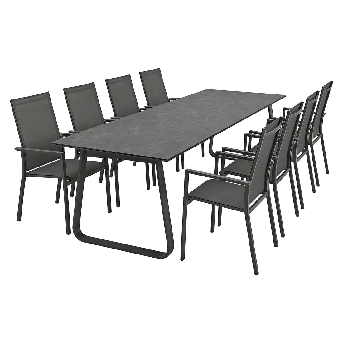 OUTLIV. Lucca Gartenmöbel-Set XL (8 Plätze) Tisch 280x100cm