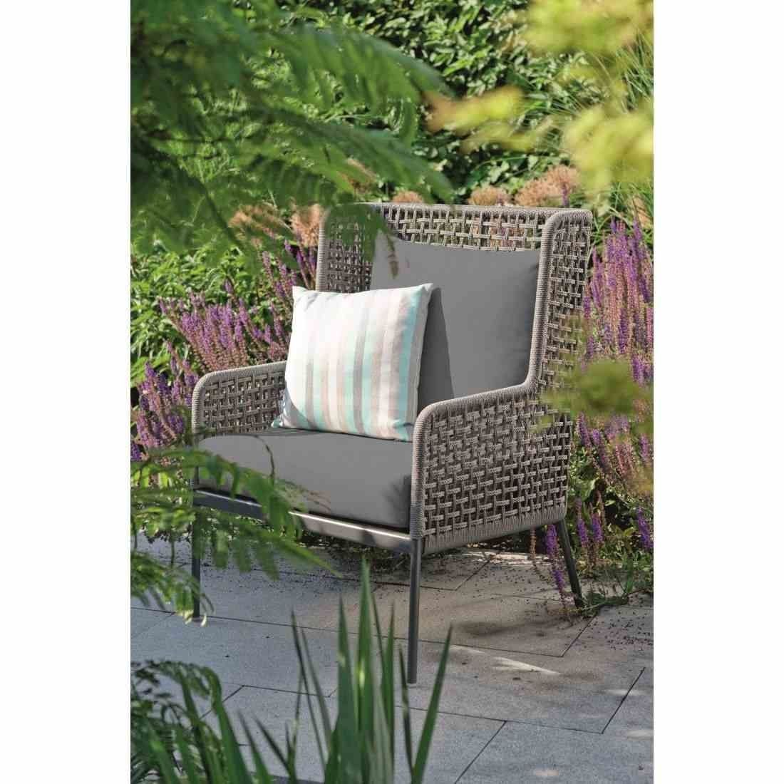 Stern Greta Loungesessel Aluminium/Rope