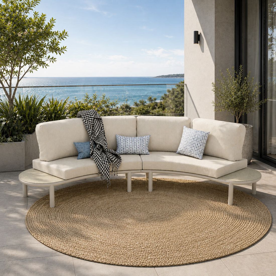 OUTLIV. Fano Gartenloungesofa Aluminium/Rope/Spun Polyester