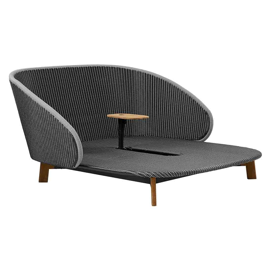 Cane-Line Peacock Daybed Teak/Alu/Geflecht inkl. Tisch
