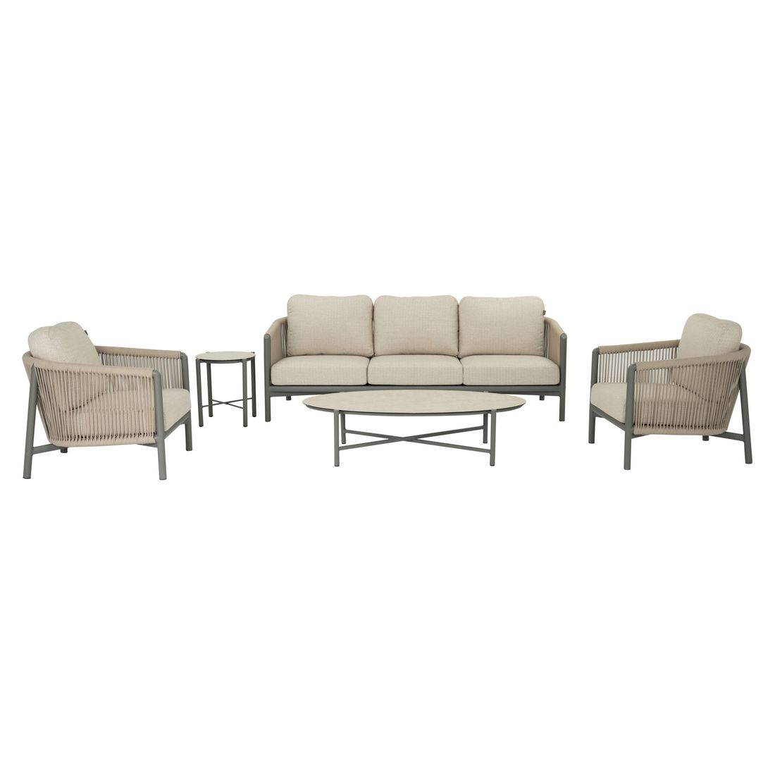 Apple Bee Bora Bora Loungeset inkl. Loungetisch Aluminium/Rope/Bee Wett