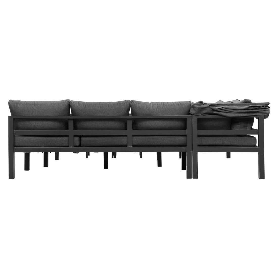 OUTLIV. Anzio Dininglounge Tisch 150x90cm Aluminium/Spunpolyester