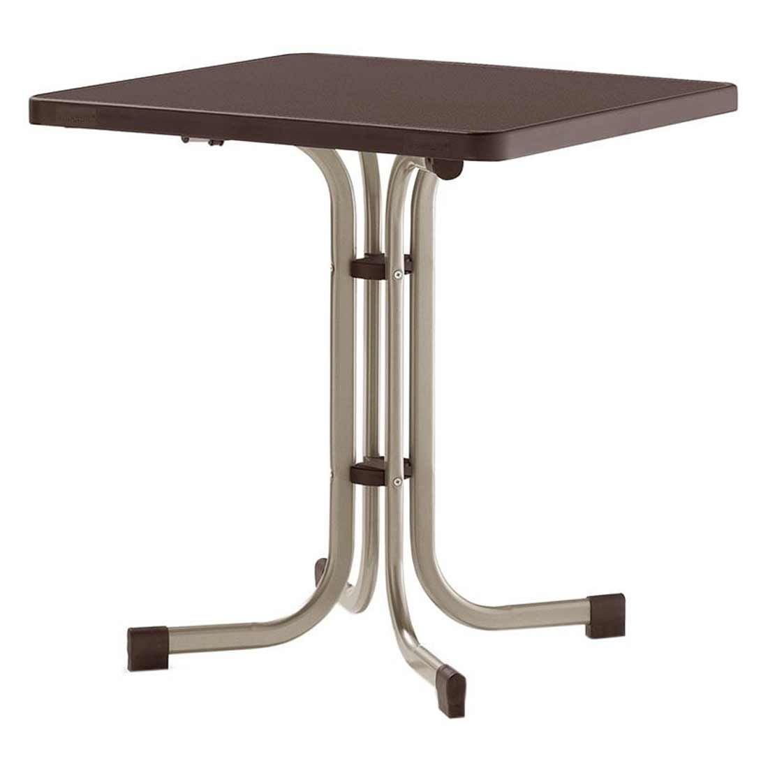 Sieger Boulevard Klapptisch 70x70 cm Stahl/Mecalit