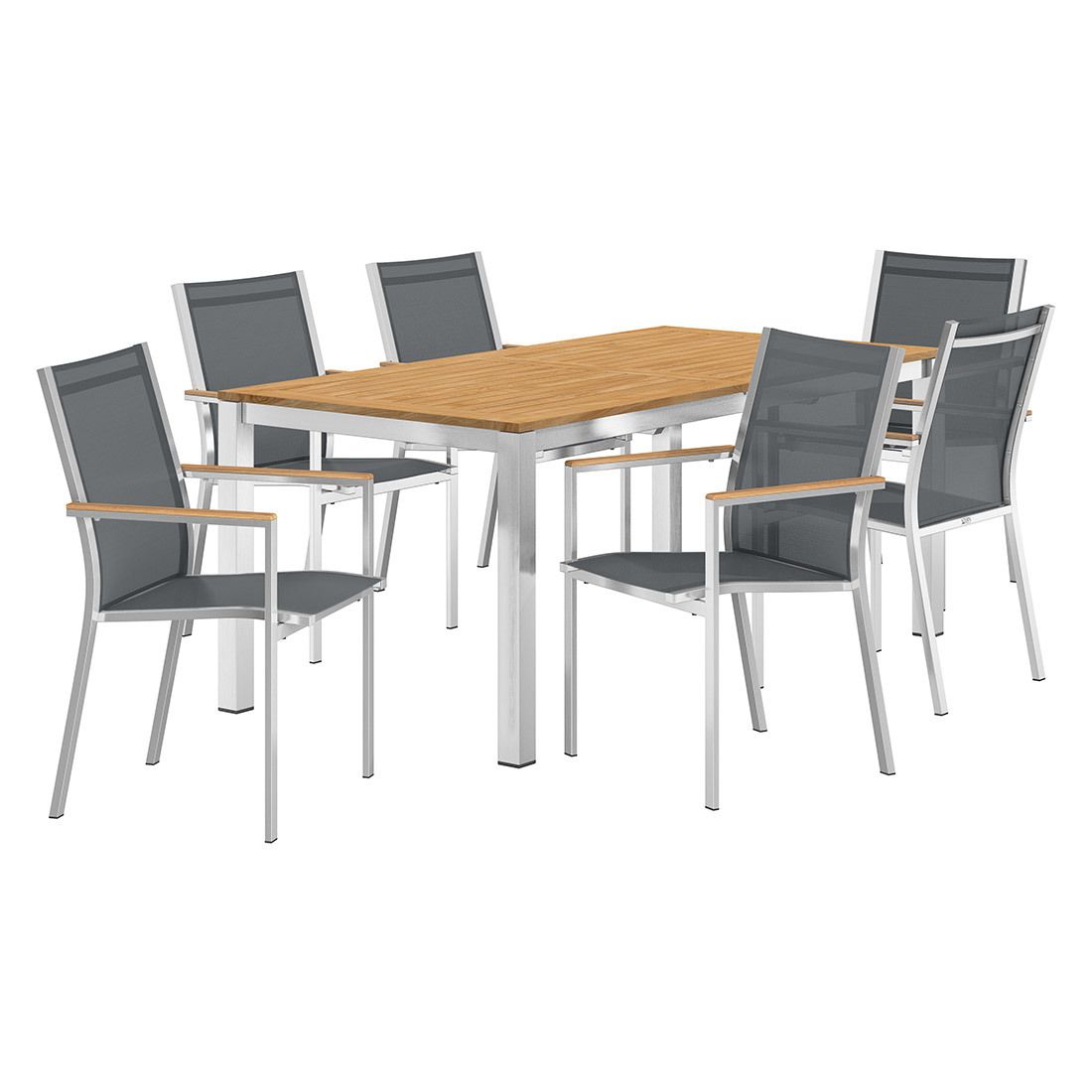 Stern Cardiff Gartenmöbel-Set L (6 Plätze) mit OUTLIV. Tisch 180/240x90cm