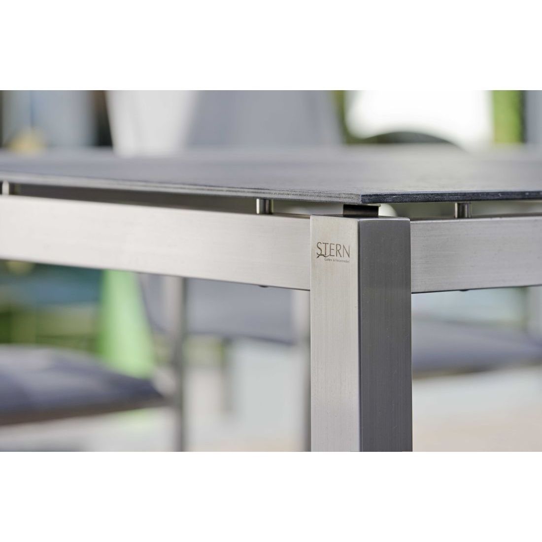 Stern Gartentisch-Gestell 250x100cm Edelstahl