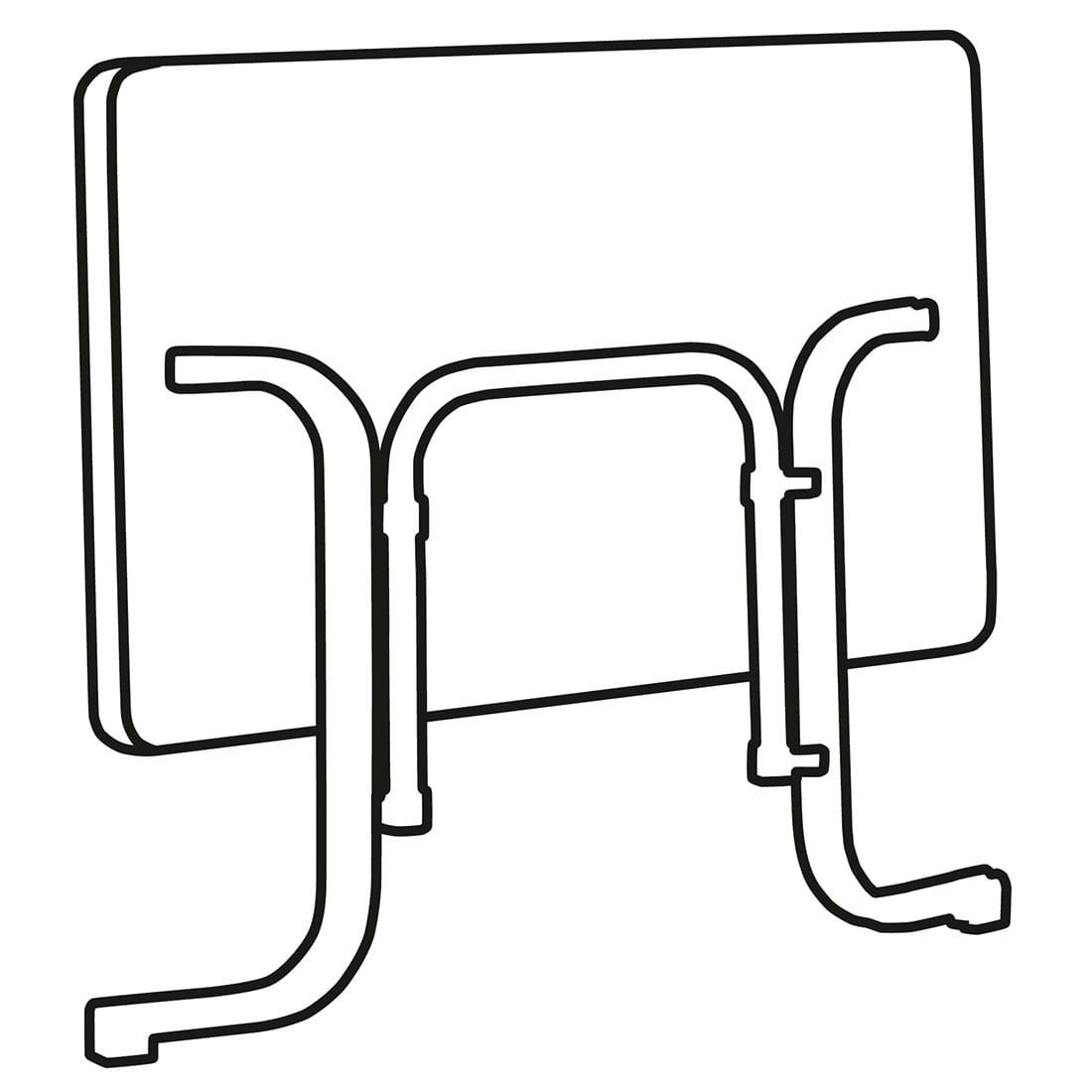 Sieger Boulevard Klapptisch 115x70cm Stahl/Mecalit