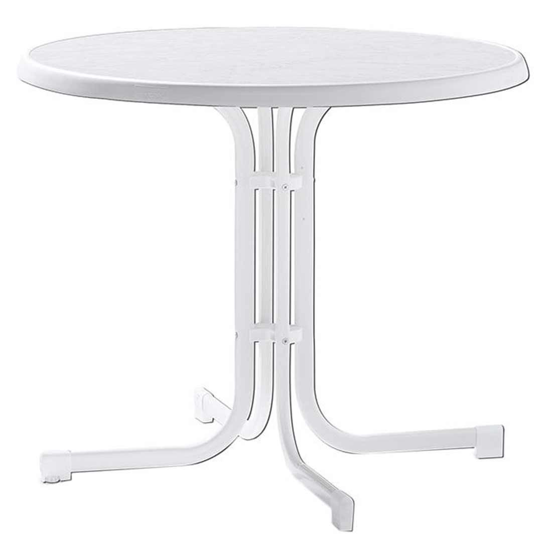 Sieger Boulevard Klapptisch Ø86 cm Stahl/Mecalit