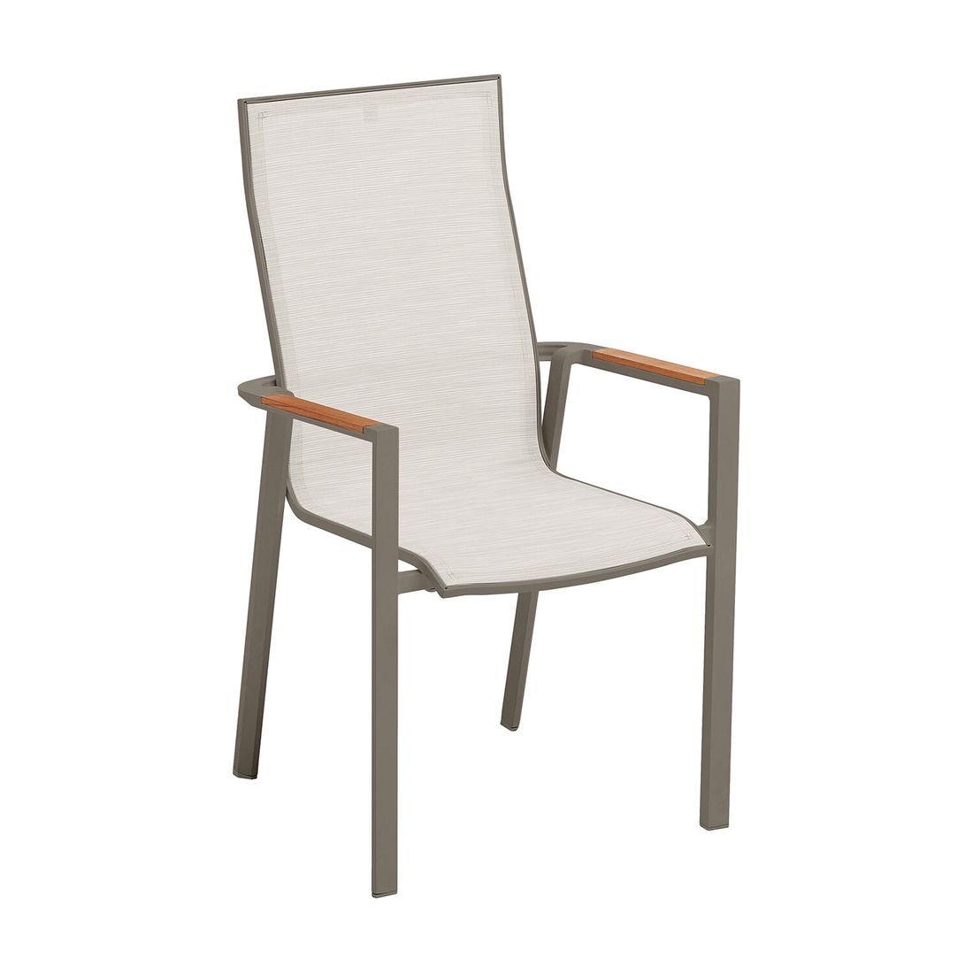 Kettler Sense Stapelsessel Hochlehner Aluminium/Outdoorgewebe