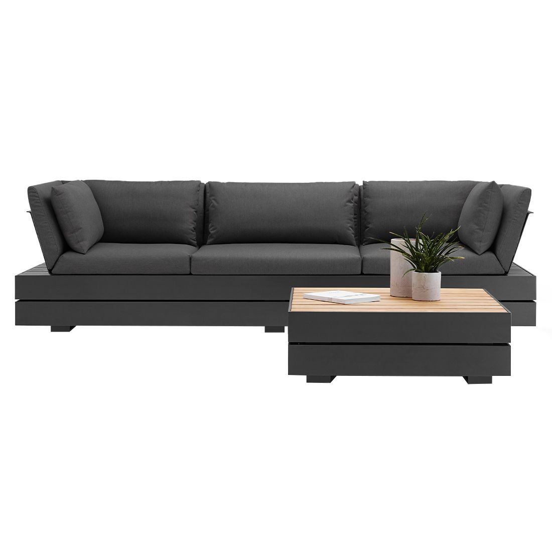 Solpuri Boxx Loungeset inkl. Loungetisch Aluminium/Acryl