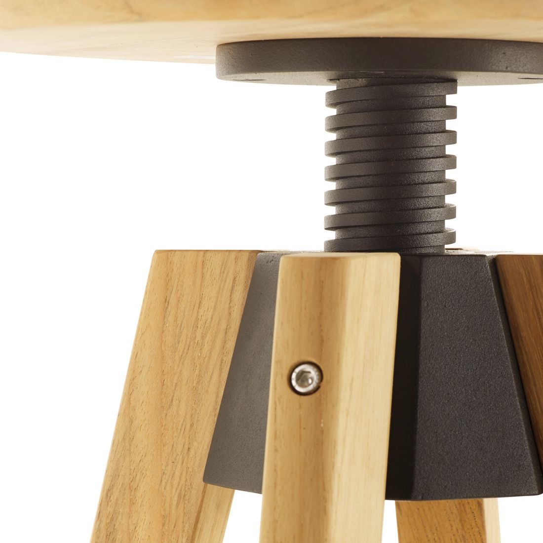 Solpuri Spindle Gartenhocker Teak